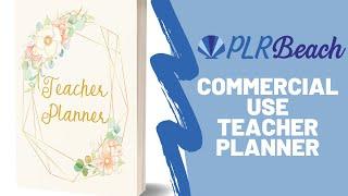 Vanilla Blooms Teacher Planner - Commercial Use