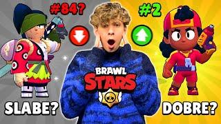 RANKING WSZYSTKICH 84 ZADYMIARZY w BRAWL STARS od NAJGORSZEGO do NAJLEPSZEGO!