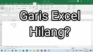 Mengatasi Garis Gridlines (Garis Bantu) di Excel Yang Tidak Muncul - Excel Polos Tanpa Garis