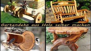 Make garden decorations out of wood yourself, DIY Garden Ideas with Wood