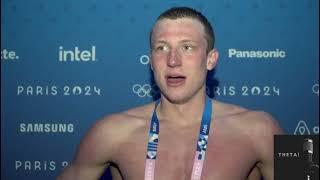 OLYMPICS:  Swimmer Pieter Coetze after getting into the final of the 100m backstroke