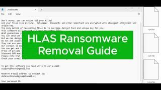 HLAS Ransomware (.hlas files Virus) | How to Remove HLAS Ransomware + Decrypt .hlas Files?