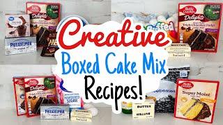 How to Make Boxed Cake Mix Taste Homemade! 5 EASY Recipes to Elevate Boxed Cake Mix | Julia Pacheco