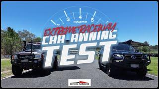 Extreme Raceway Car Awning Test | Extreme Marquees