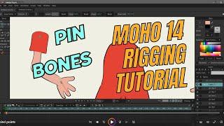 moho 14 rigging tutorial, pin bones, rig