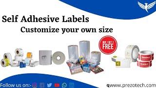 Prezotech self design labels , stickers , barcodes , ribbons | self adhesive labels |