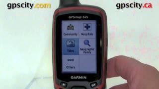 Using the Find feature of the Garmin GPSMap 62S with GPSCity