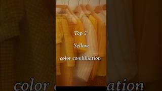 Top 5 yellow color combination ideas for suit / dress | New colour combinations ideas