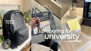 UNI VLOG • prep for a new semester organizations & academic comeback