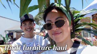 vintage furniture shopping in LA vlog, working with an interior designer