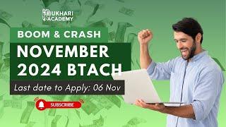 Boom & Crash Advance Course | November 2024 Batch | Bukhari Academy