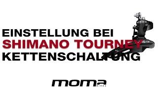 Einstellung bei Shimano Tourney-Kettenschaltung