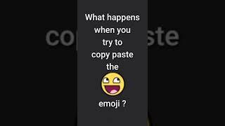 So I tried to copy paste the epic face in the comments... #shorts