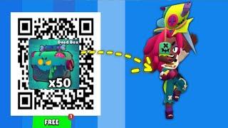 FREE GIFT JUJU 50+ DEAD BOX& HYPERCHARGE STARS DROP QR CODES  BRAWL STARS QR CODE