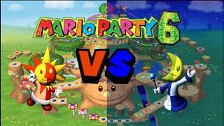 (Uncensored) (Mario Party 6) Day VS Night Team battle! | Towering Treetop