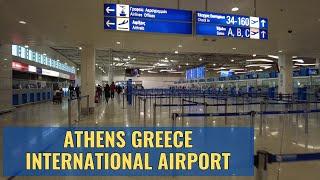 Athens Greece International Airport (ATH) Terminal Walk January 2024