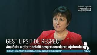 Gest lipsit de respect. Ana Guțu: Întâmpinarea ajutorului sub pod, o greşeală