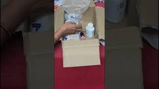 Unboxing Vestige shampoo, rice bran oil, gano,soap  Etc toothpaste#viralvideo #ytshorts