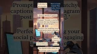 10 AI Prompts for Content Creators: Boost Creativity & Productivity | Promptify