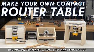 Build A Compact Trim Router Table - DIY With Crafted Elements Trim Router Plates