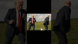 Trump with Putin on A funny chase  #funny #trump #memes