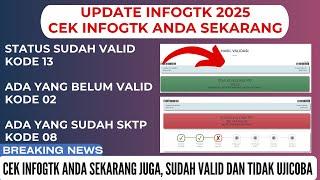 CEK INFOGTK ANDA SEKARANG, SUDAH TIDAK UJICOBA LAGI, ADA YANG SUDAH TERBIT SKTP