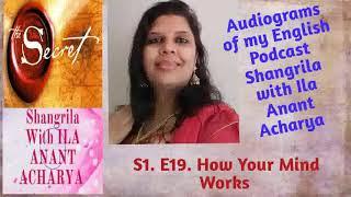 S1.E19 How Your Mind Works.  Audiogram of my Podcast Shangrila with Ila Anant Acharya in English.