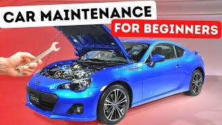 A SIMPLE BEGINNER'S GUIDE To BASIC CAR MAINTENANCE