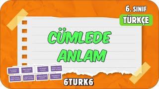 Cümlede Anlam  tonguçCUP 1.Sezon - 6TURK6 #2024