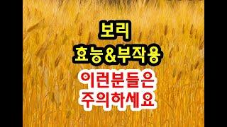 보리 효능과 부작용 드시기전에 확인하세요~