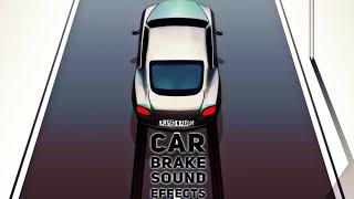 Car Brake Sound Effects / Sound Of Tyre Braking / Vehicle Brakes Screeching Sounds / Royalty Free