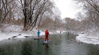 Зимняя SUP прогулка по Северке с торосами 12022023