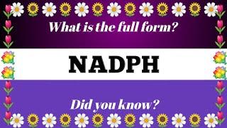 Full Form of NADPH.