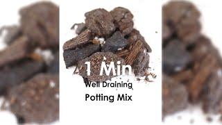 1min Well draining potting mix #pottingmix #indoorplantcare