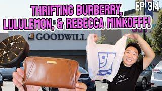 Thrifting burberry, Lululemon, & Rebecca Minkoff! Goodwill Hunting Ep 314