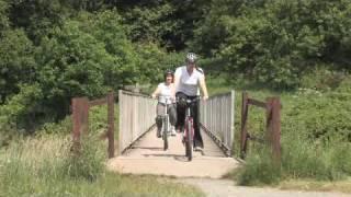 Cycling on Aller path, Newton Abbot