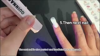 How to use Quinnas semicured gel nail stickers?