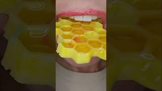 ASMR Satisfying Eating Honeycomb #asmr #emojichallenge #eatingsounds