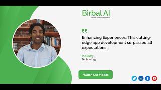 Birbal AI Customer Review || Hire skilled designers, developers, and testers|| Testimonial