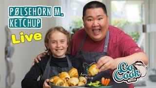 Live: Nemme pølsehorn med ketchup trin for trin  | GoCook by Coop