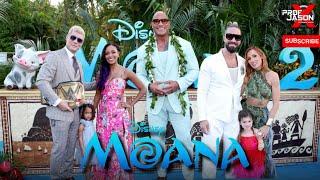 CODY RHODES & SETH ROLLINS JOIN THE ROCK AT MOANA 2 PREMIERE!