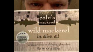 Cole's Wild Mackerel in Olive Oil   Taste Test & Food Review