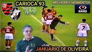 Vasco x Flamengo Narração JANUÁRIO DE OLIVEIRA Melhores Momentos Carioca 93