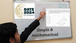 GATE Electrical Engineering (EE) 2024 Question No. 10 General Aptitude detailed solution