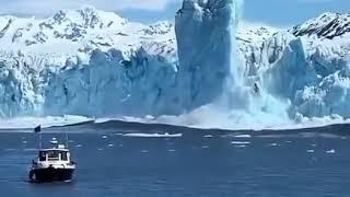 لحظه آب شدن یخ های قطب شمال (#Moment of melting Arctic ice)