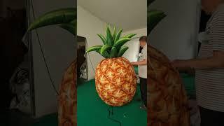 Yellow Inflatable Balloon Pineapple With LED Strip For Inflatables Event Stage Decoration