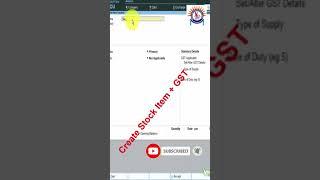 how to create stock item with GST in hindi shorts | Learn tally prime | tally full class in hindi