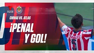 Víctor Guzmán marca el primer gol por la vía penal - Chivas vs. Atlas 1-0 | Telemundo Deportes