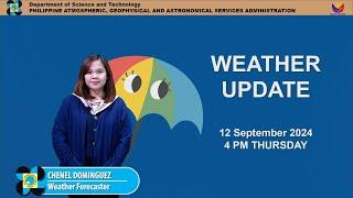 Public Weather Forecast issued at 4PM | September 12, 2024 - Thursday