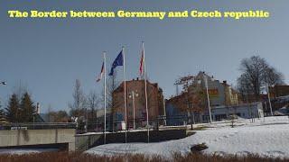 A Border between Germany and Czech republic.